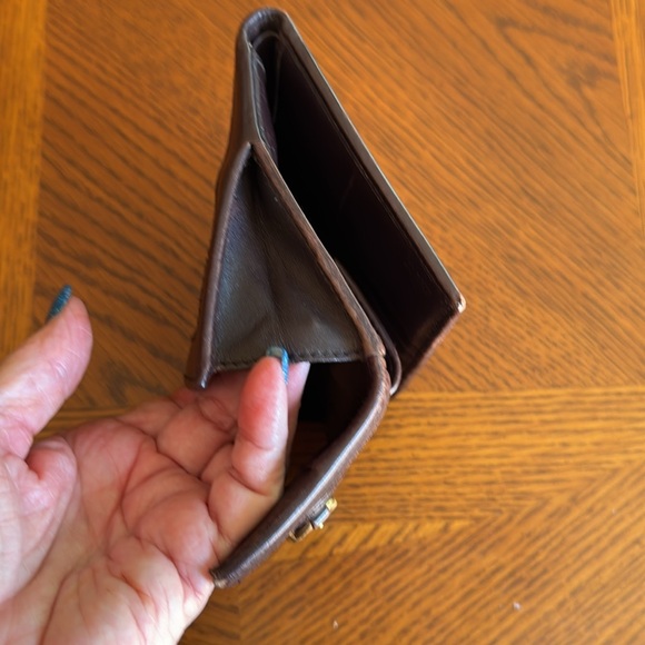 Guccissima French Flap Wallet Brown Leather Gold Hardware. Authentic - Picture 9 of 15